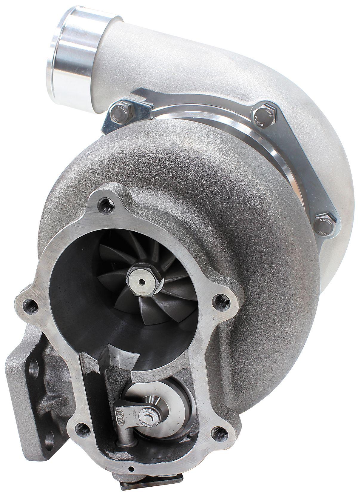 Aeroflow Performance Internal Wastegate, T3 Inlet Flange, FG XR6 5-Bolt Exhaust Flange Aeroflow BOOSTED 6662 XR6 1.06 Turbocharger 825HP, Natural Cast Finish AF8005-3024 SR