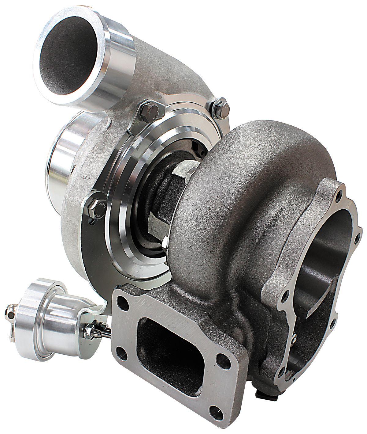 Aeroflow Performance Internal Wastegate, T3 Inlet Flange, FG XR6 5-Bolt Exhaust Flange Aeroflow BOOSTED 6662 XR6 1.06 Turbocharger 825HP, Natural Cast Finish AF8005-3024 SR