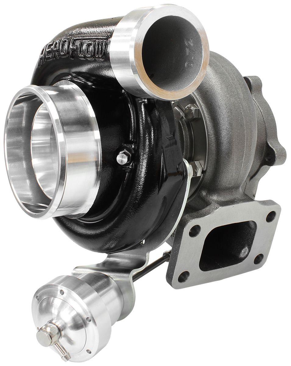 Aeroflow Performance Internal Wastegate, T3 Inlet Flange, FG XR6 5-Bolt Exhaust Flange Aeroflow BOOSTED 6762 XR6 1.15 Turbocharger 1000HP, Hi Temp Black Finish AF8005-3028BLK SR