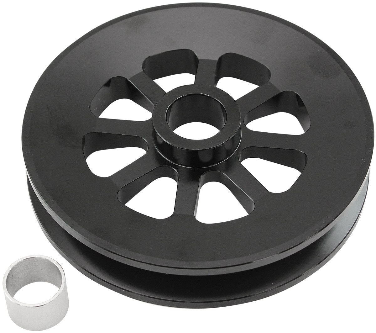 Aeroflow Performance LARGE ALTERNATOR PULLEY CHEV (AF4080-0000BLK) SR