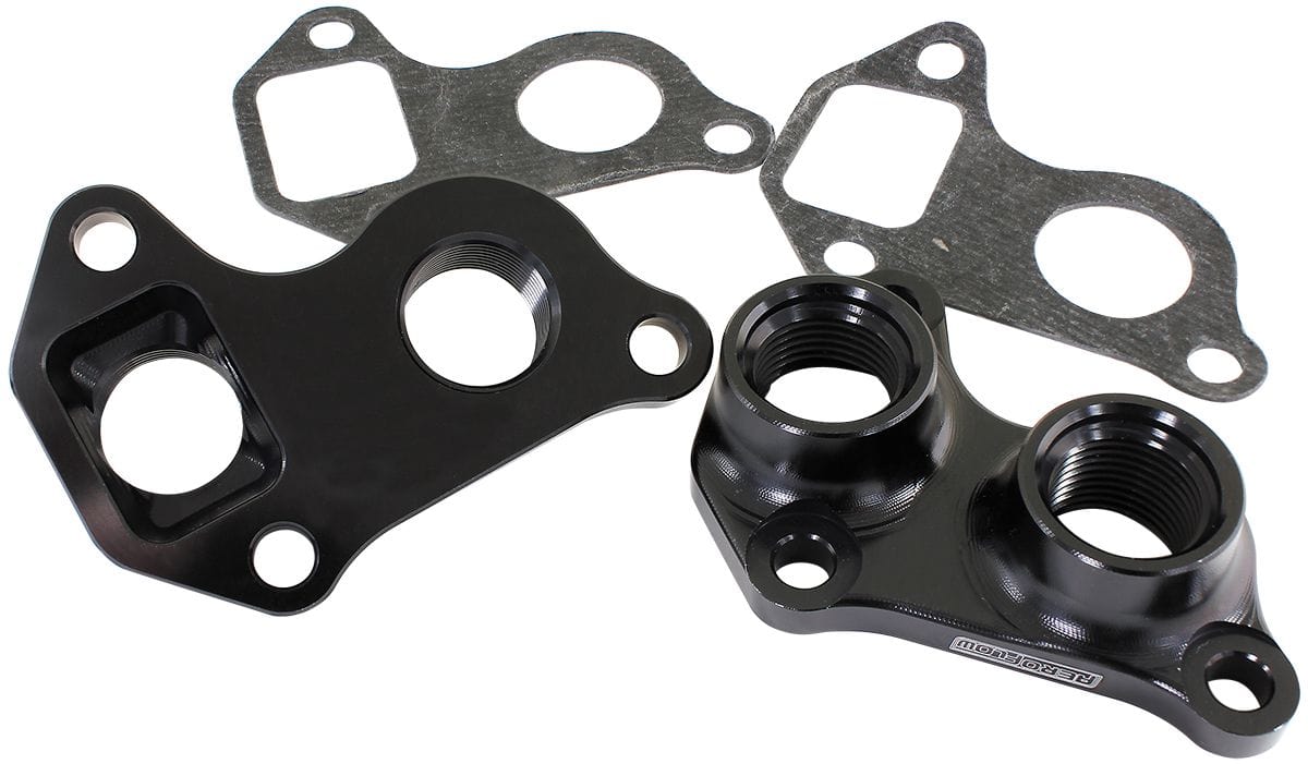 Aeroflow Performance LS Engine Parts Black Water Pump Adapter Plates Suit GM LS Series AF64-2241 SR