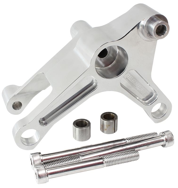 Aeroflow Performance LS Engine Parts Polished LS Series Billet Alternator Bracket AF64-4027 SR