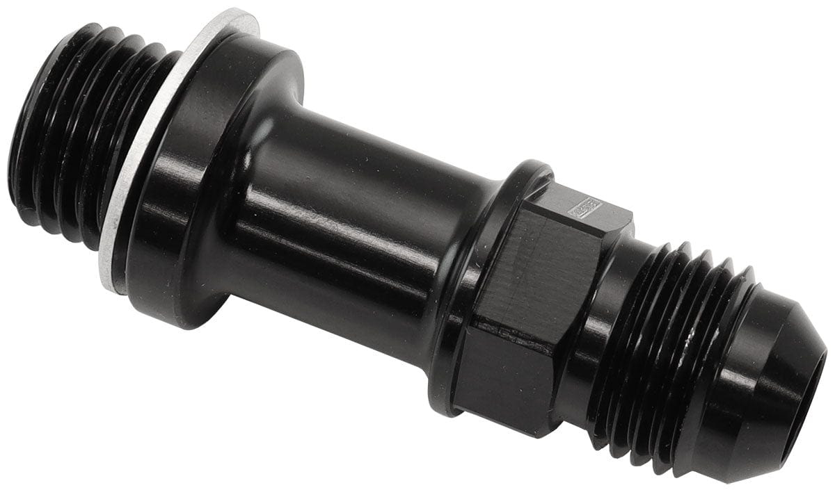 Aeroflow Performance METRIC M14 x 1.5mm TO -6 LONG (AF732-06LBLK) SR