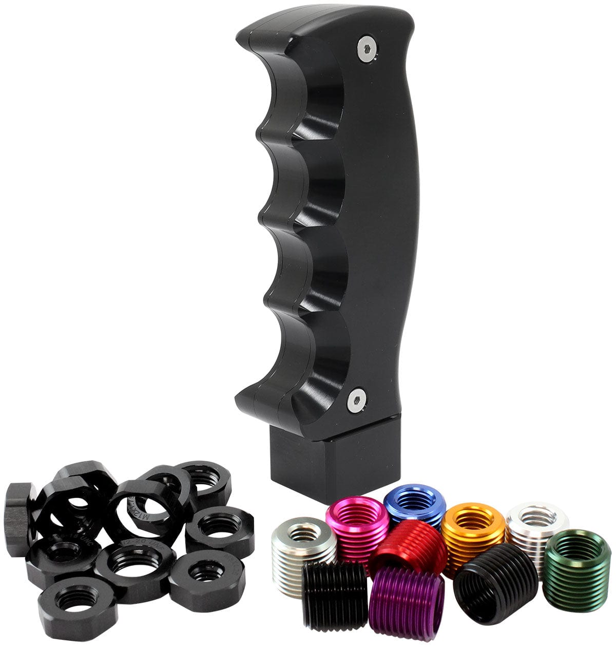 Aeroflow Performance PISTOL BLACK GEAR KNOB MANUAL (AF72-9901BLK) SR