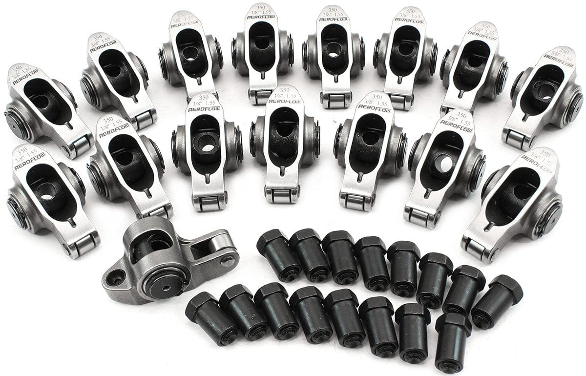 Aeroflow Performance SBC S/S ROCKER ARMS 3/8" STUD (AF95-1201) SR