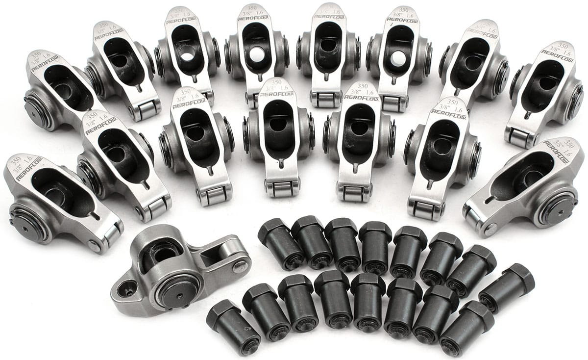 Aeroflow Performance SBC S/S ROCKER ARMS 3/8" STUD (AF95-1202) SR