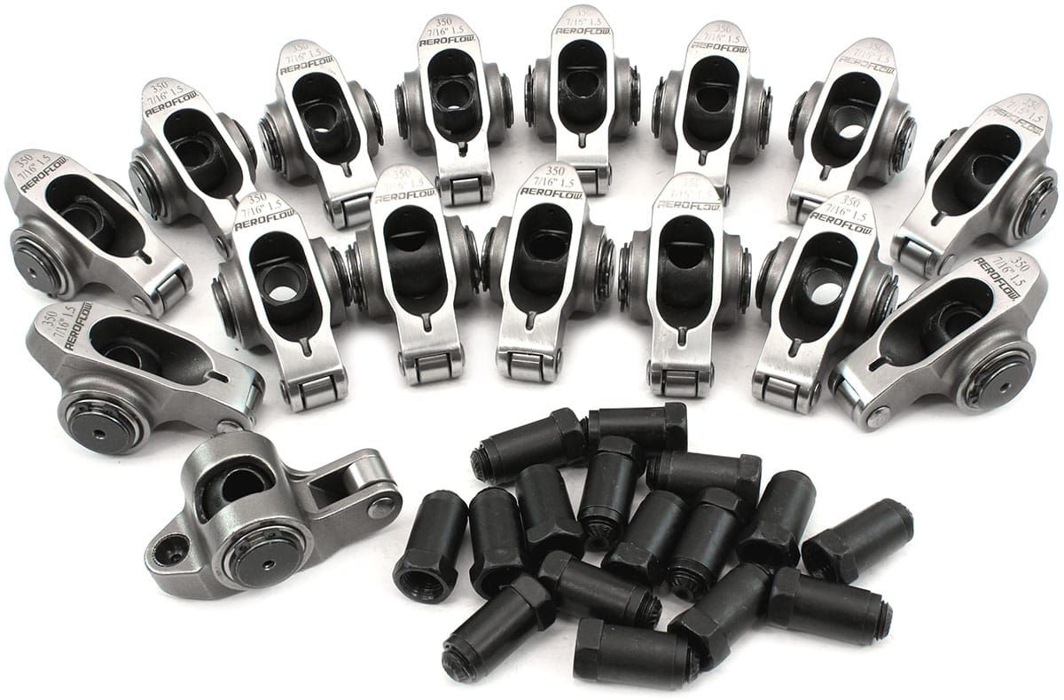 Aeroflow Performance SBC S/S ROCKER ARMS 7/16" STUD (AF95-1205) SR