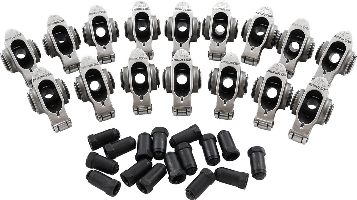 Aeroflow Performance SBC S/S ROCKER ARMS 7/16" STUD (AF95-1207) SR
