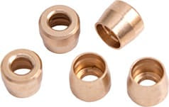 Aeroflow Performance Suit 200 & 570 Series Hose Ends Aeroflow Brass PTFE Hose Olive Inserts -4AN (5 pack) AF299-04 SR