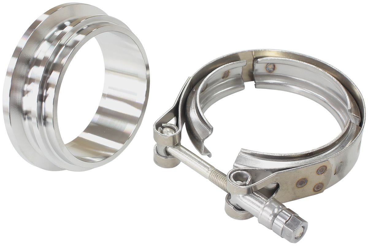 Aeroflow Performance Turbo Accessories AF8080-1016 2.29" 304 SS BOOSTED VBAND KIT TURBINE INLET GT30 GT35 Aeroflow AF8080-1016 SR