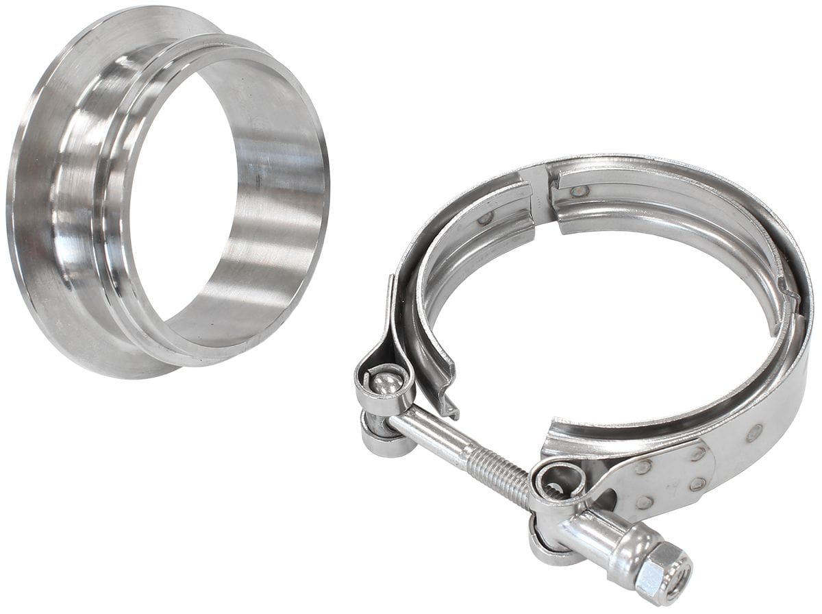 Aeroflow Performance Turbo Accessories AF8080-1019 2.67" 304 SS BOOSTED VBAND KIT TURBINE INLET 7375 7975 Aeroflow - AF 8080-1019 SR