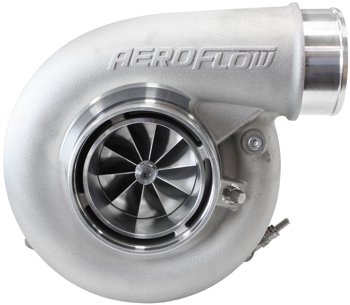 Aeroflow Performance Turbos Silver BOOSTED 7375 V-Band 1.15 Turbocharger 1200HP AF8005-4008 SR