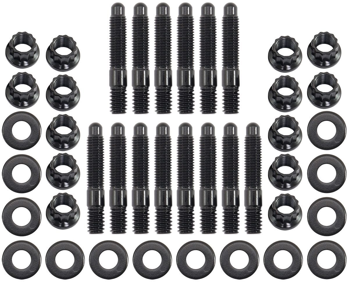 Aeroflow Performance Universal Valve Cover Stud Kit 1/4-20" OAL 1.50", Pack of 14 - Black Finish Universal Valve Cover Stud Kit 1/4-20" OAL 1.50", Pack of 14 - Black F SR