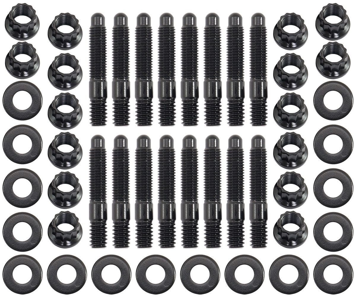 Aeroflow Performance Universal Valve Cover Stud Kit 1/4-20" OAL 1.50", Pack of 16 - Black Finish Universal Valve Cover Stud Kit 1/4-20" OAL 1.50", Pack of 16 - Black F SR