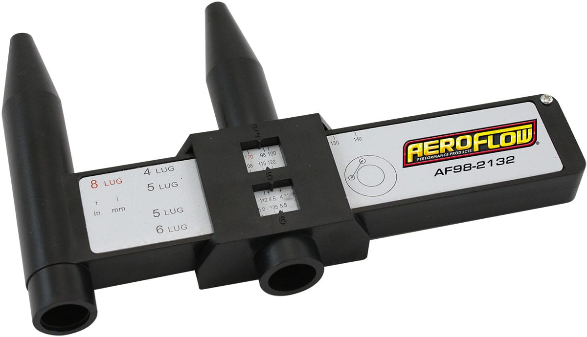 Aeroflow Performance WHEEL BOLT CIRCLE PCD GAUGE SR