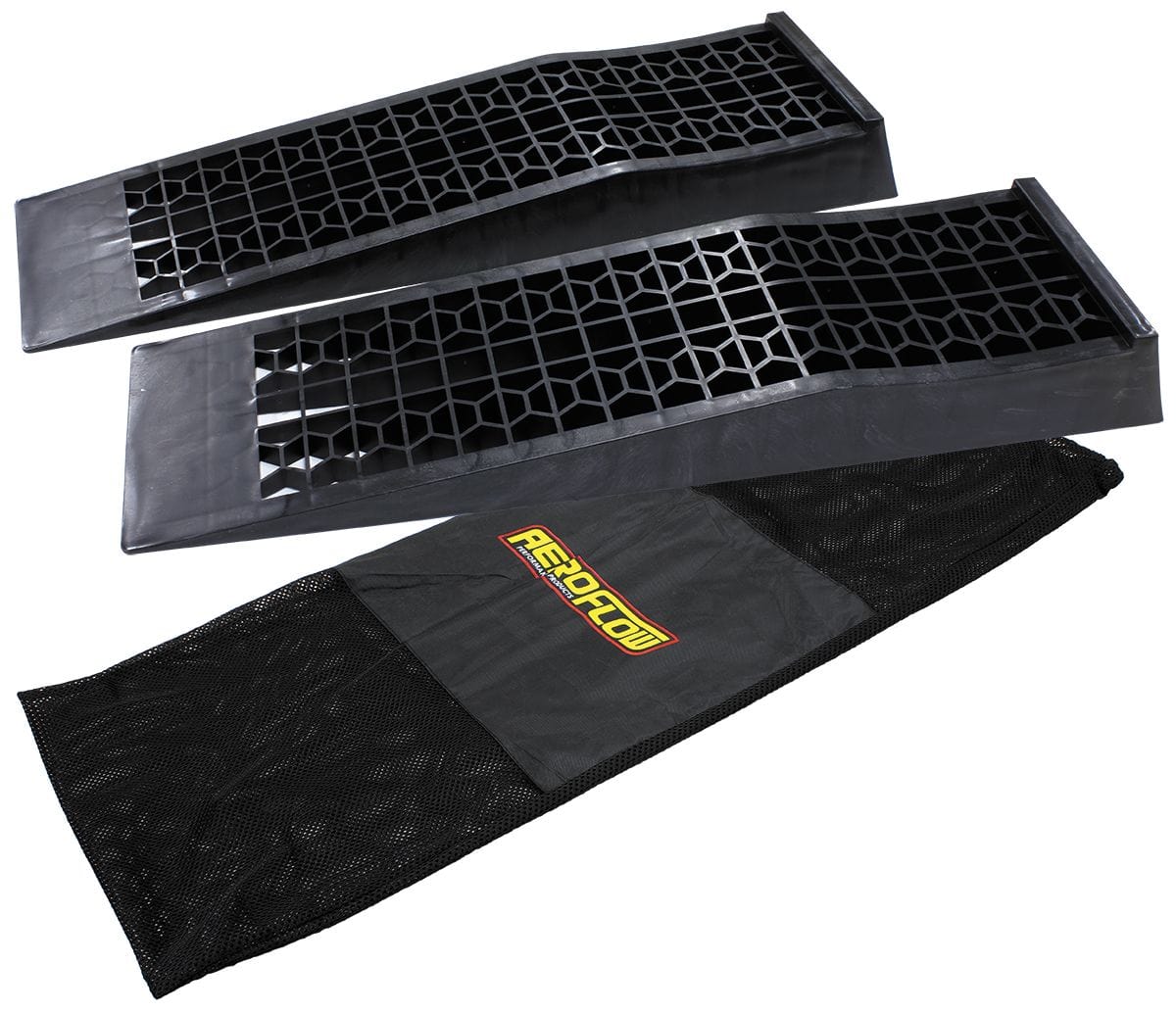 Aeroflow Performance With Mesh Storage Bag CLEARANCE Aeroflow Low Profile Car Ramps (Pair) AF98-2109 SR