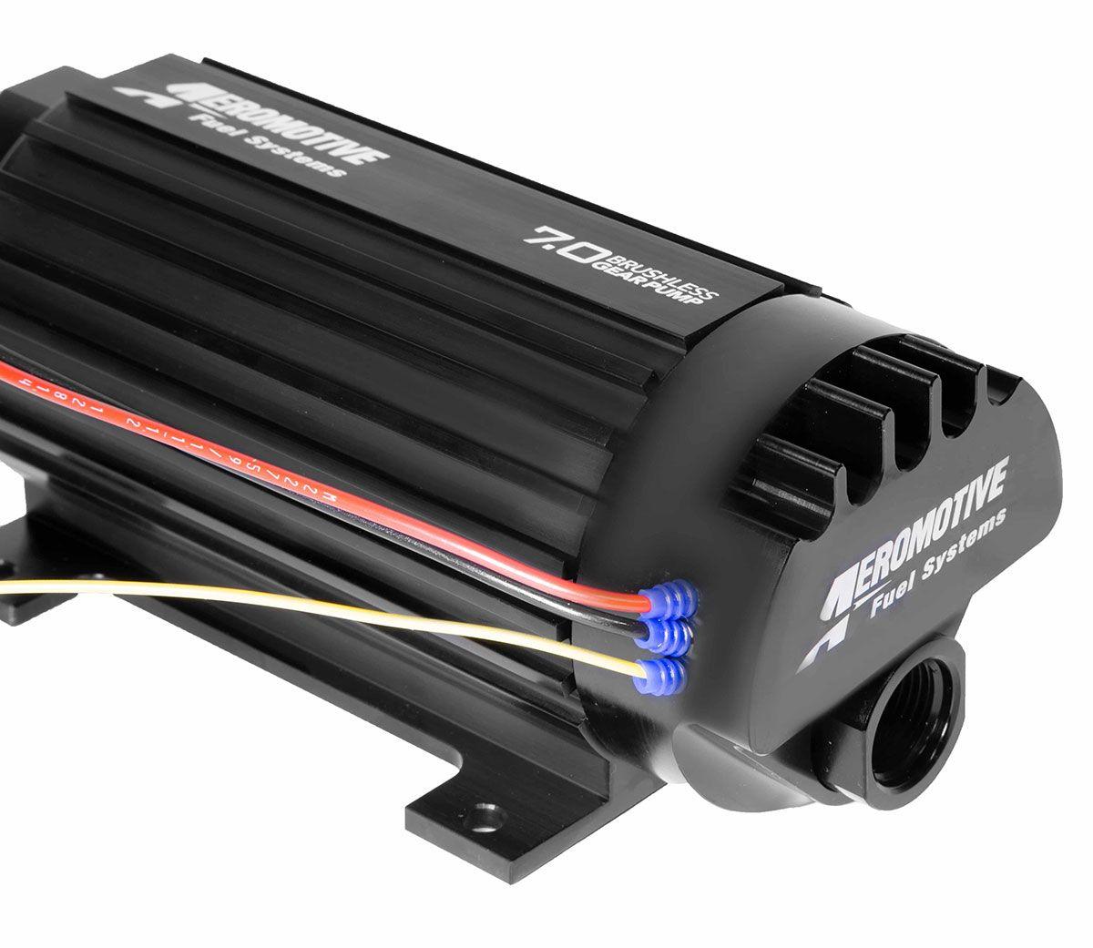 AEROMOTIVE Brushless In-Line Spur Gear - 7.0 GPM (26.5 LPM) - Signature Body Brushless In-Line Spur Gear - 7.0 GPM (26.5 LPM) - Signature Body SR