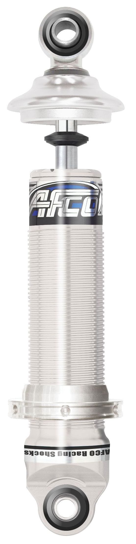 AFCO Polished Billet, Threaded Body, 4" Stroke, 5/8" ID Polyurethane Bush AFCO Aluminium Hot Rod Shock Absorber AFC1340SRBT SR