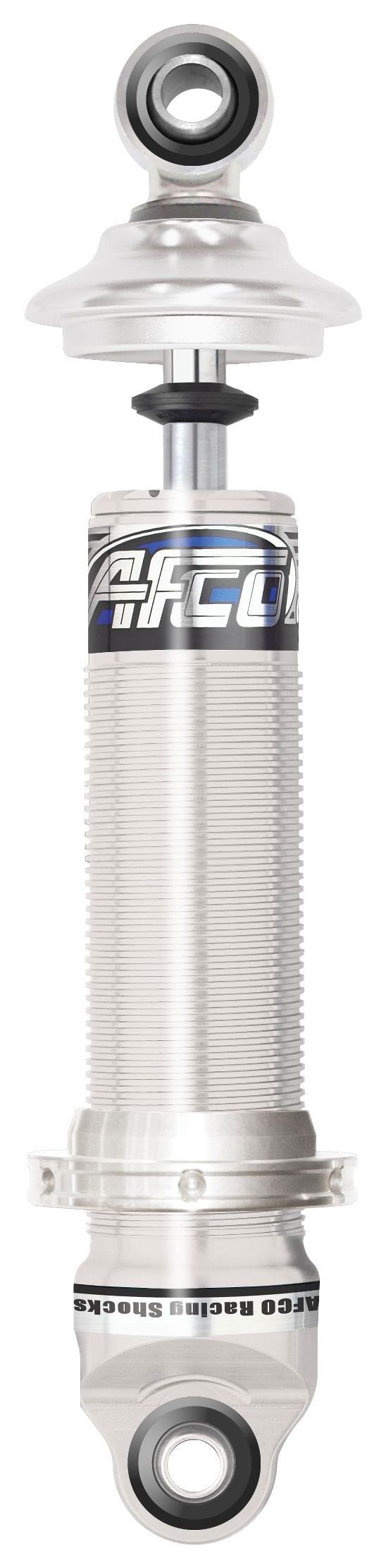 AFCO Polished Billet, Threaded Body, 5" Stroke, 5/8" ID Polyurethane Bush AFCO Aluminium Hot Rod Shock Absorber AFC1350SRBT SR