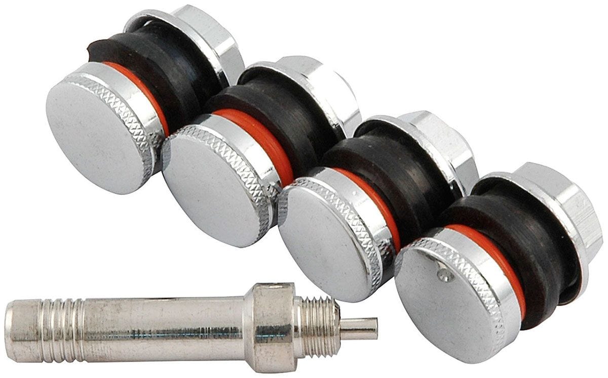 ALLSTAR 4-Pack Speedway Products Chrome Flush Mount Valve Stem RS-ALL44137 SR