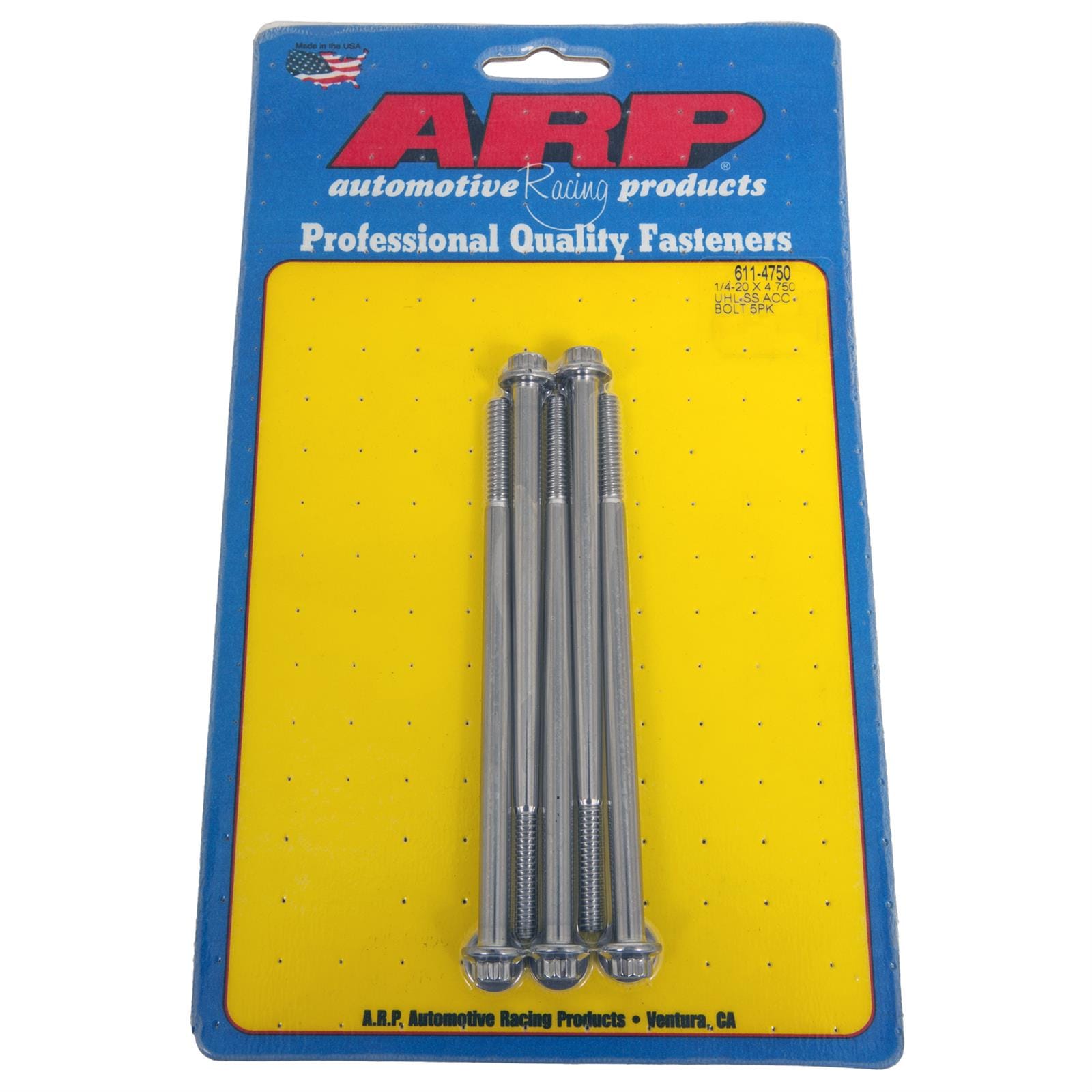 ARP 1/4-20 x 4.750 12pt SS bolts (611-4750) SR