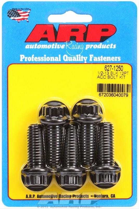 ARP ARP 1/2"-13 x 1.250 12pt black oxide bolts (627-1250) SR