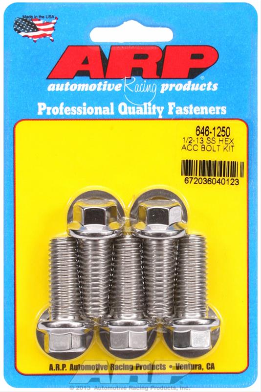 ARP ARP 1/2"-13 X 1.250 hex SS bolts (646-1250) SR
