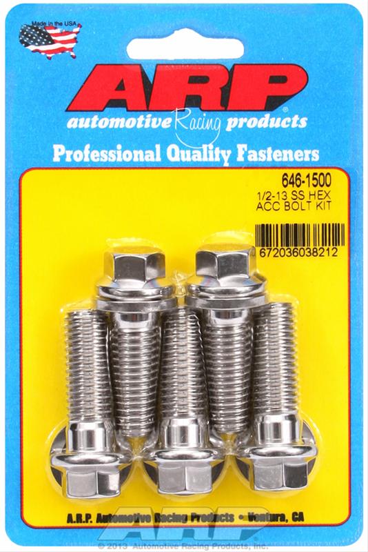 ARP ARP 1/2"-13 X 1.500 hex SS bolts (646-1500) SR