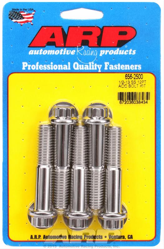 ARP ARP 1/2"-13 x 2.500 12pt SS bolts (656-2500) SR