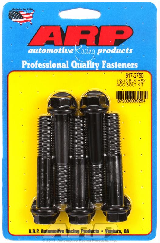 ARP ARP 1/2"-13 x 2.750 hex black oxide bolts (617-2750) SR