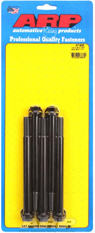 ARP ARP 1/2"-13 x 6.000 hex black oxide bolts (617-6000) SR