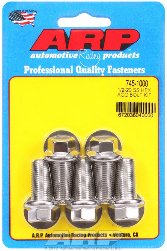ARP ARP 1/2"-20 x 1.000 hex SS bolts (745-1000) SR