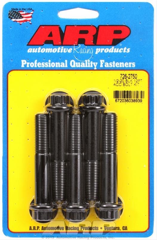 ARP ARP 1/2"-20 x 2.750 12pt black oxide bolts (726-2750) SR