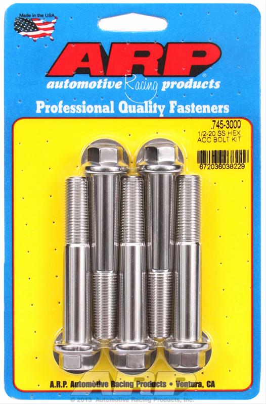ARP ARP 1/2"-20 x 3.000 hex SS bolts (745-3000) SR