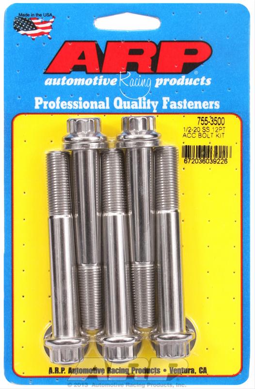 ARP ARP 1/2"-20 x 3.500 12pt SS bolts (755-3500) SR