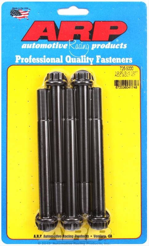ARP ARP 1/2"-20 x 5.000 12pt black oxide bolts (726-5000) SR