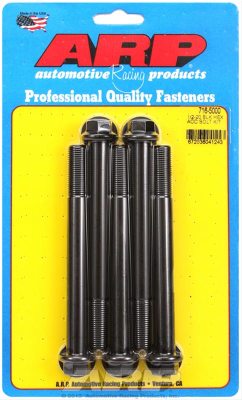 ARP ARP 1/2"-20 x 5.000 hex black oxide bolts (716-5000) SR