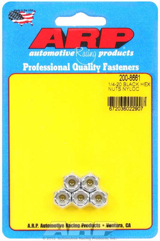 ARP ARP 1/4"-20 cad coarse nyloc hex nut kit (200-8661) SR