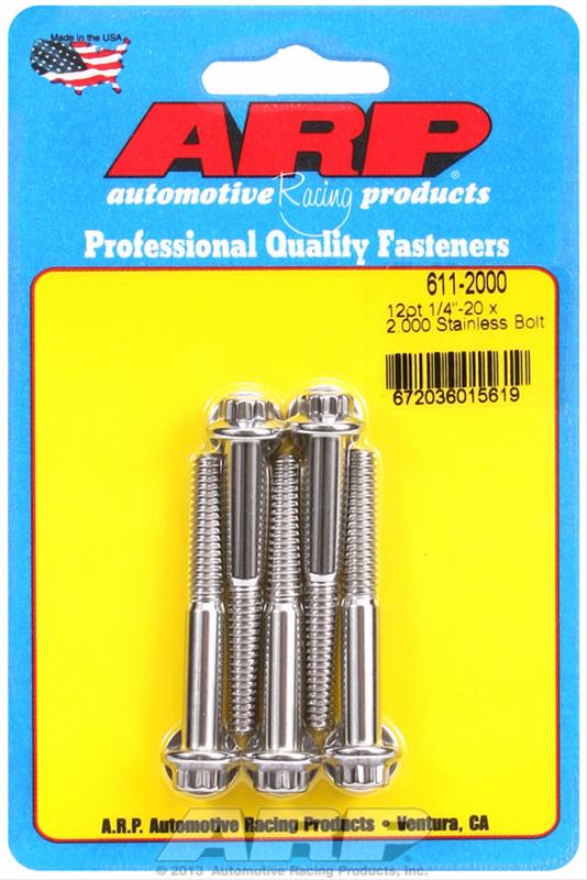 ARP ARP 1/4"-20 x 2.000 12pt SS bolts (611-2000) SR