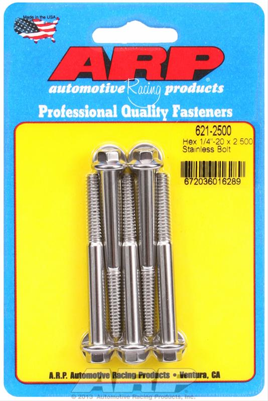 ARP ARP 1/4"-20 x 2.500 hex SS bolts (621-2500) SR