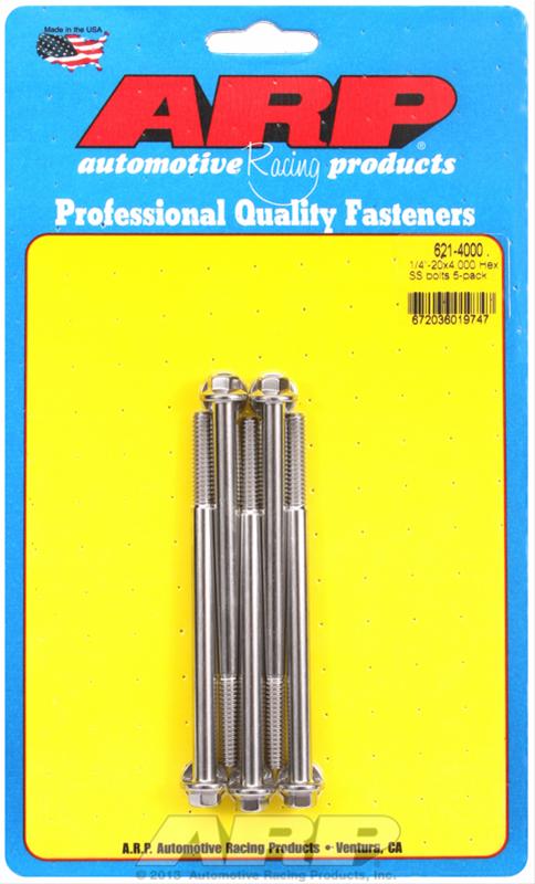 ARP ARP 1/4"-20 x 4.000 hex SS bolts (621-4000) SR