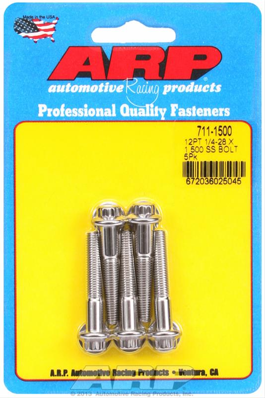 ARP ARP 1/4"-28 x 1.500 12pt SS bolts (711-1500) SR
