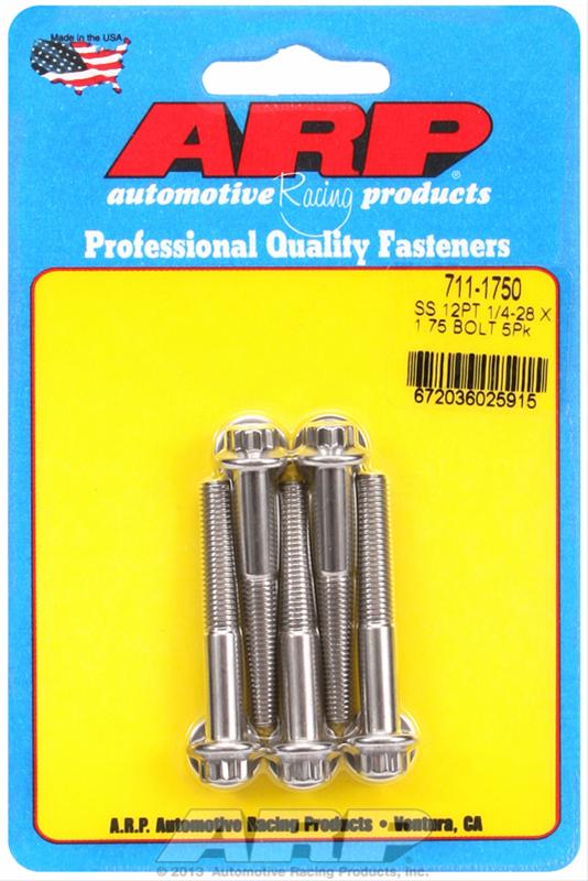 ARP ARP 1/4"-28 x 1.750 12pt SS bolts (711-1750) SR