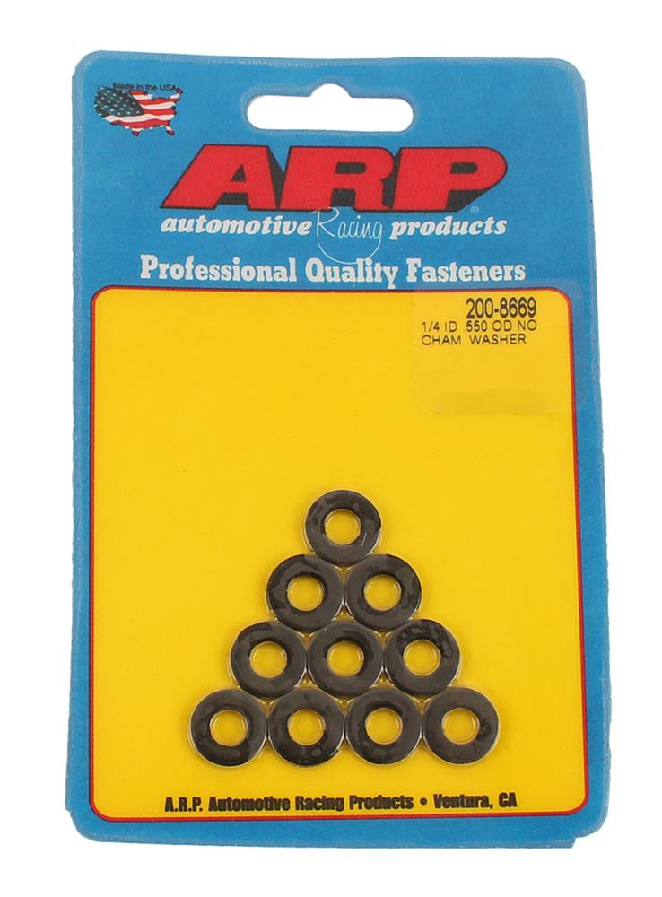 ARP ARP 1/4 ID .550 OD no chamfer black washer 10pk (200-8669) SR