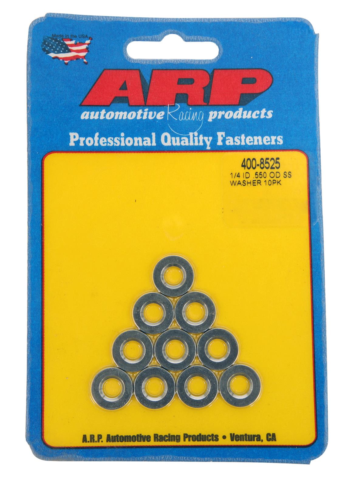 ARP ARP 1/4 ID .550 OD SS washer 10pk (400-8525) SR