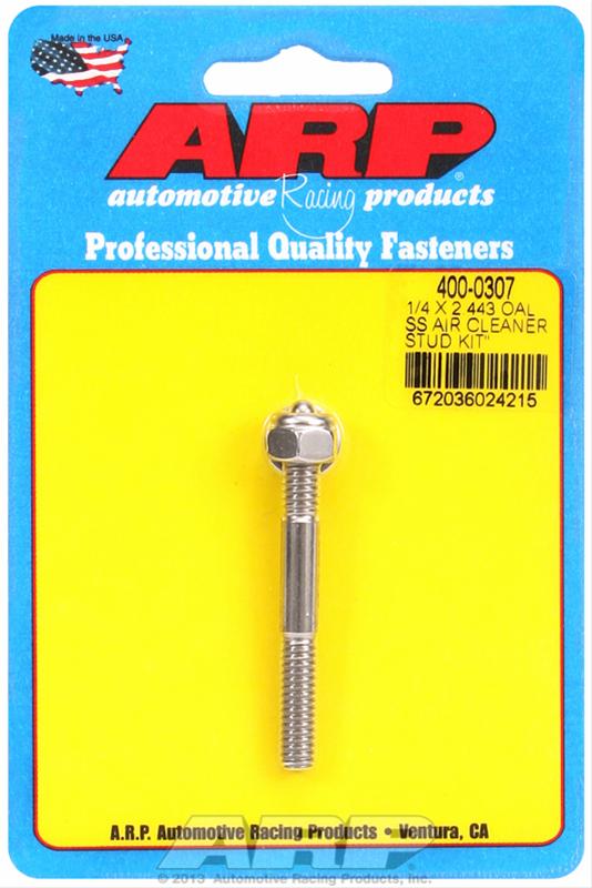 ARP ARP 1/4" x 2.443 SS air cleaner stud kit (400-0307) SR