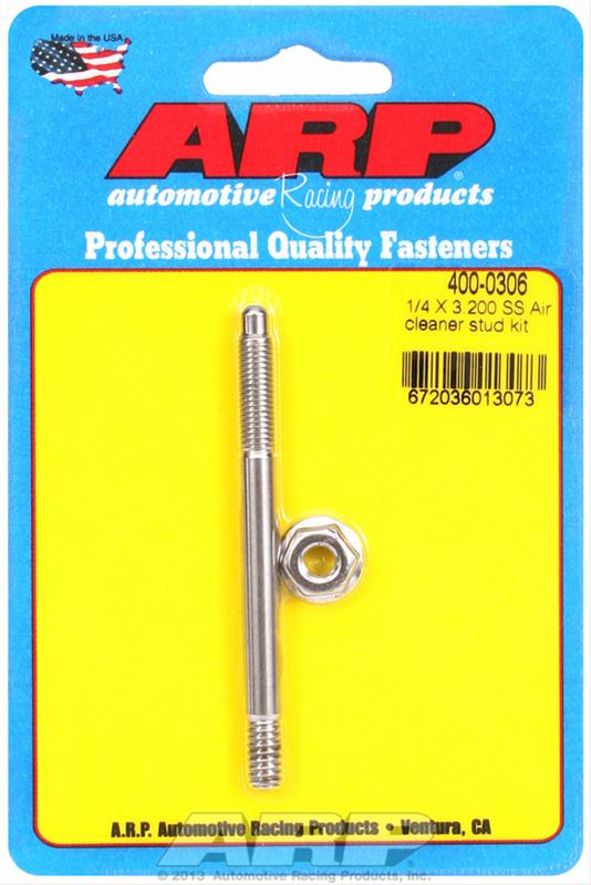 ARP ARP 1/4" x 3.200 SS air cleaner stud kit (400-0306) SR