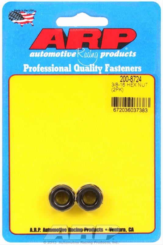 ARP ARP 3/8-16 black hex nut kit (200-8724) SR