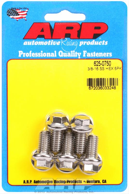 ARP ARP 3/8"-16 x 0.750 hex 7/16 wrenching SS bolts (625-0750) SR
