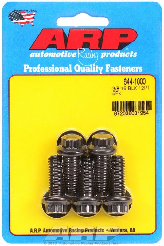 ARP ARP 3/8"-16 x 1.000 12pt 7/16 wrenching black oxide bolts (644-1000) SR